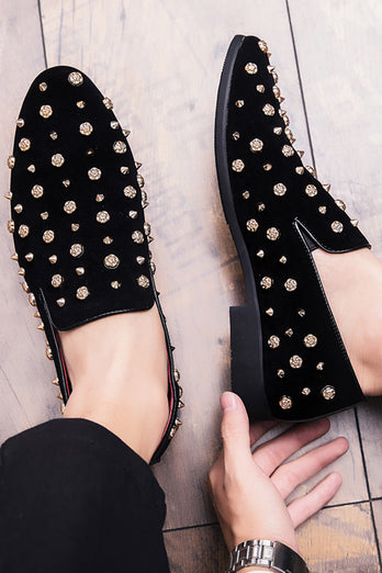 Men's Leather Casual Shoes With Studs