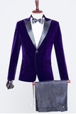 Black Velvet Men's Blazer for Party