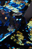 Sparkly Dark Blue Sequins Men's Blazer