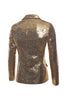 Load image into Gallery viewer, Sparkly Gold Notched Lapel Formal Blazer