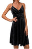 Load image into Gallery viewer, Spaghetti Straps Velvet A-Line Cocktail Dress