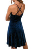 Load image into Gallery viewer, Spaghetti Straps Velvet A-Line Cocktail Dress