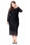 Plus Size Long Sleeves Wedding Guest Dress