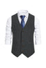 Load image into Gallery viewer, Single Breasted Slim Fit Striped Men&#39;s Suit Vest
