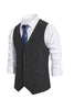 Load image into Gallery viewer, Single Breasted Slim Fit Striped Men&#39;s Suit Vest
