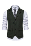 Single Breasted Lapel Navy Men's Suit Vest