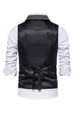 Single Breasted Lapel Navy Men's Suit Vest