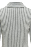 Grey Stand Collar Men's Pullover Sweater