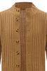Load image into Gallery viewer, Brown Shawl Collar Button Men&#39;s Cardigan Sweater
