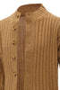 Load image into Gallery viewer, Brown Shawl Collar Button Men&#39;s Cardigan Sweater