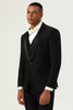Load image into Gallery viewer, 3 Piece Black Shawl Lapel Single Breasted Men&#39;s Suits