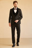 Load image into Gallery viewer, Navy Shawl Lapel One Button Wedding Suits For Men