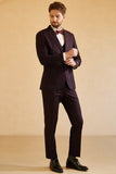 Notched Lapel Single Button Men's Suits for Wedding