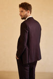 Notched Lapel Single Button Men's Suits for Wedding