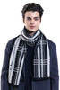 Load image into Gallery viewer, Navy Pinstriped Warm Winter Scarf For Men