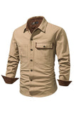 Men's Workwear Washed Cotton Shirt