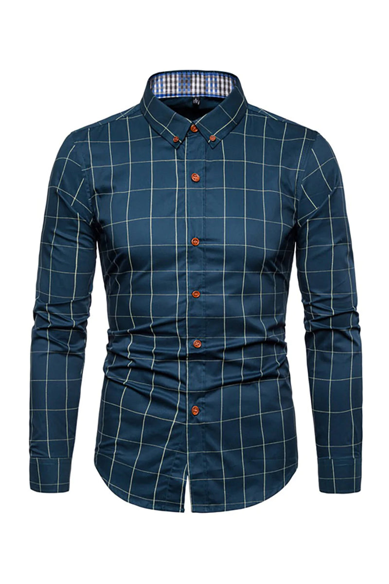 Load image into Gallery viewer, Plus Size Business Slim Square Neck Men&#39;s Shirt