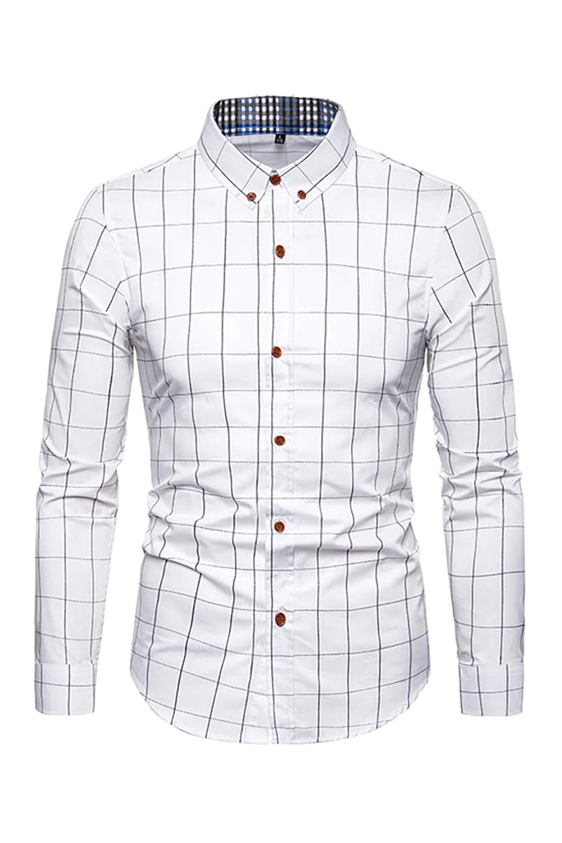 Load image into Gallery viewer, Plus Size Business Slim Square Neck Men&#39;s Shirt