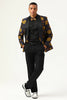 Load image into Gallery viewer, Yellow Flower Shawl Lapel Jacquard Men&#39;s Formal Blazer