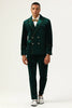 Load image into Gallery viewer, Dark Green Velvet 2 Piece Men&#39;s Formal Suits