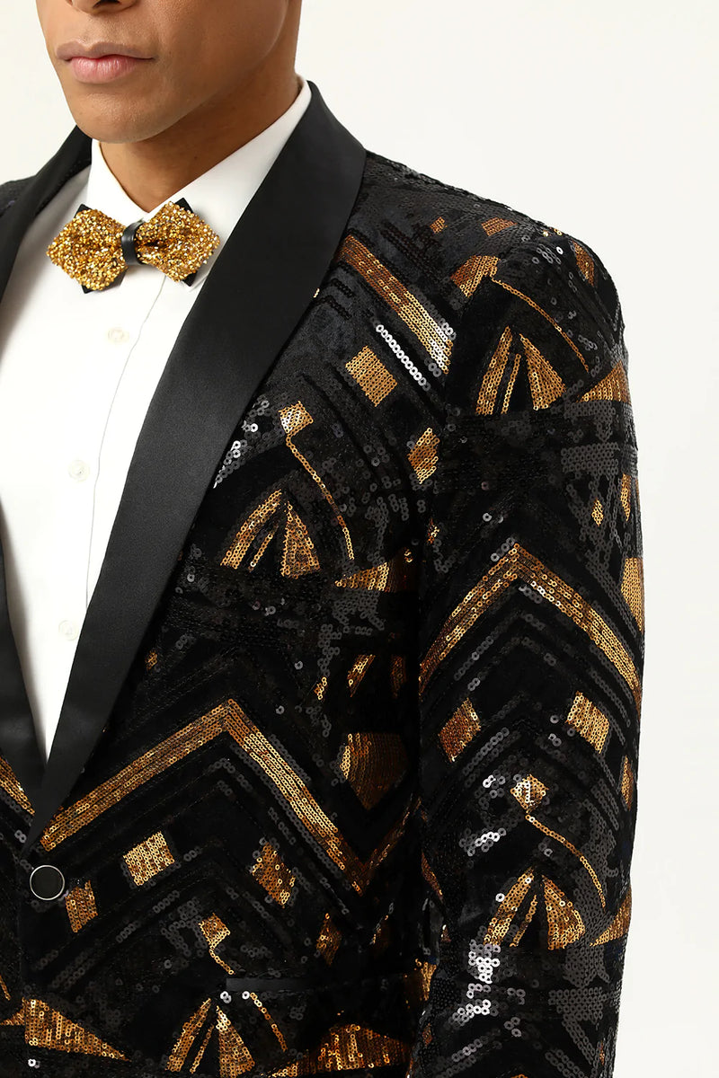 Gold and 2025 black blazers