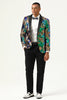 Load image into Gallery viewer, Sparkly Dark Green Sequins Men&#39;s Formal Blazer