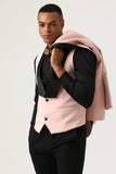 Pink Shaw Lapel 3 Piece Men's Formal Suits