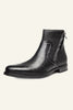 Load image into Gallery viewer, Genuine Leather Top Layer Cowhide Zipper Men&#39;s Boots