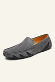 Nubuck Leather Men's Peas Shoes