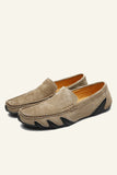 Nubuck Leather Men's Peas Shoes