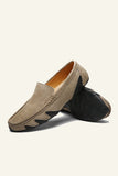 Nubuck Leather Men's Peas Shoes