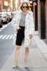 Load image into Gallery viewer, White Oversized Knee Length Faux Fur Shearling Coat