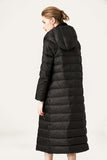 Ivory Button Quilted Puffer Jacket with Faux Fur Hood