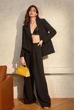 Black Asymmetrical Oversized Formal Blazer For Women