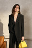 Load image into Gallery viewer, Black Asymmetrical Oversized Formal Blazer For Women