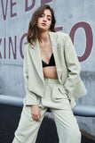 Black Asymmetrical Oversized Formal Blazer For Women