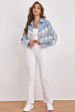 Blue Denim Jacket with Fringes