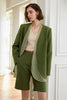 Load image into Gallery viewer, Green Oversized Formal Blazer For Women