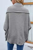 Black Knitted Long Sleeves Women Sweater Cardigan