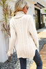 Load image into Gallery viewer, Black High Neck Long Sleeves Women Pullover Sweater