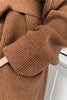 Load image into Gallery viewer, Blue Long Knitted Oversized Women Sweater Cardigan with Belt