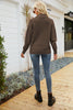 Load image into Gallery viewer, Apricot Color Block Knitted Pullover Sweater