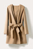 Load image into Gallery viewer, Camel Oversized Shawl Lapel Long Women Wool Coat