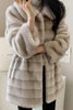 Load image into Gallery viewer, Grey Lapel Faux Fur Long Shaggy Coat
