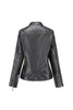 Load image into Gallery viewer, Black Stand Collar Zipper Moto Biker Jacket