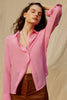 Load image into Gallery viewer, Black Long Sleeves Button Down Women Silk Blouse