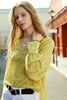 Load image into Gallery viewer, Yellow Floral Oversized Silk Women Blouse
