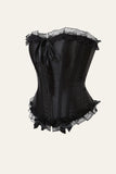 Corset Bone Style Black Palace Hook Lace Shapewear