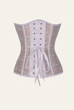 Black Steel Bone Lace Flower Corset Shapewear