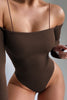 Load image into Gallery viewer, Solid Color Bottoming One-Shoulder Long-sleeves Backless Jumpsuit Shapewear